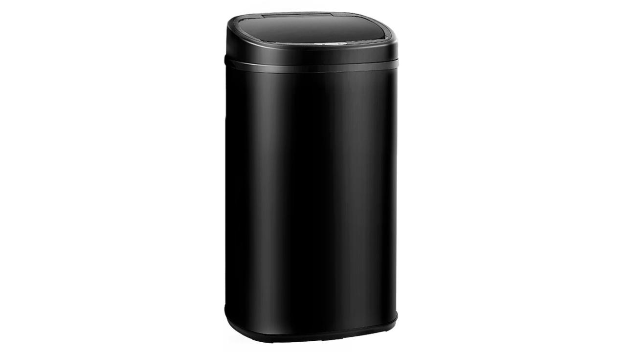 Devanti 58L Motion Sensor Bin - Black