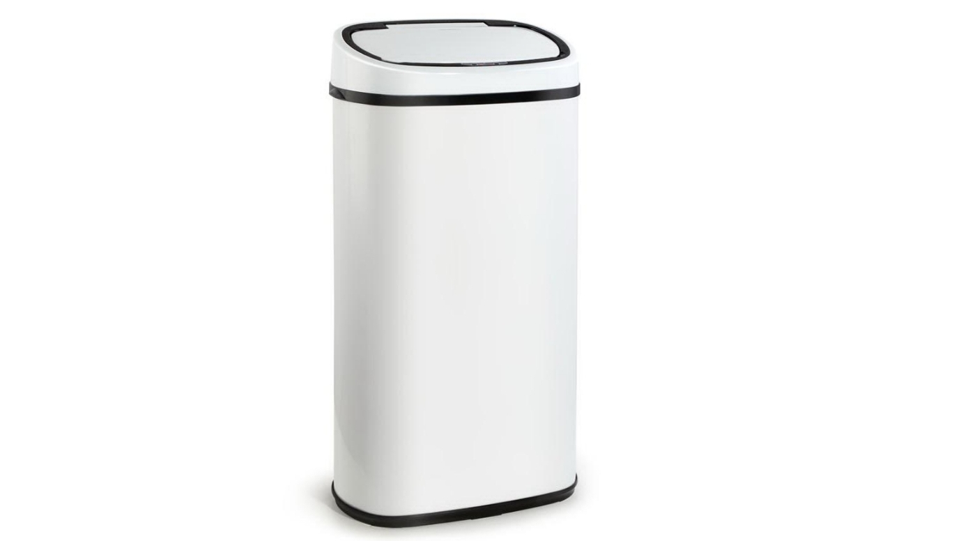 BL Stainless Steel Automatic Motion Sensor White Bin 58Litre Harvey