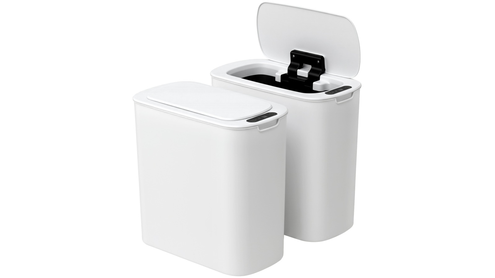 Devanti 2-Pack 11L Automatic Motion Sensor Trash Bin with Lid - White