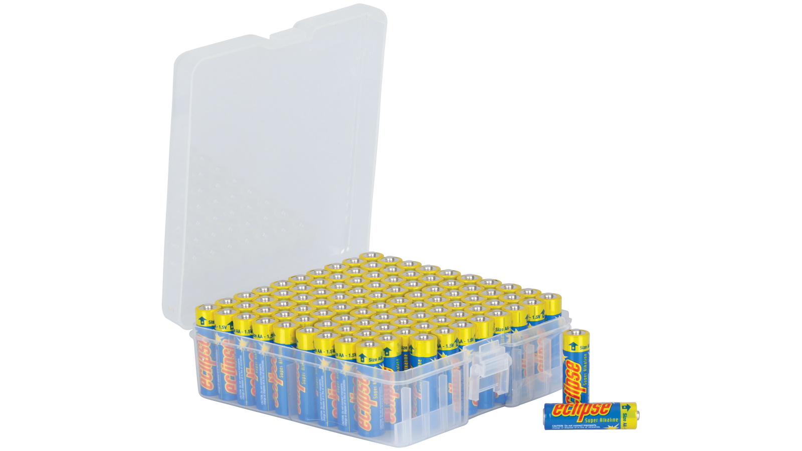 Eclipse 100-Pack Alkaline AA 1.5V Battery with Case