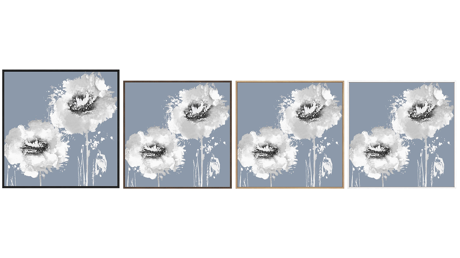 La Grolla Flower Burst on Grey I Gallery Wall Art