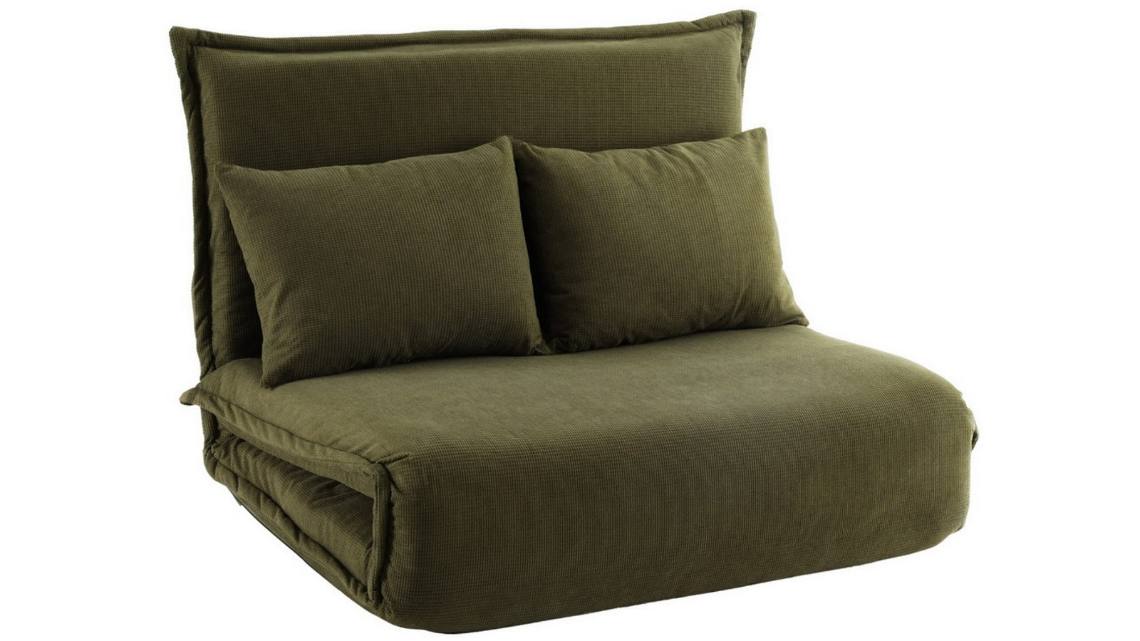 Artiss 2 Seater Floor Lounge Sofa Bed Foldable - Green