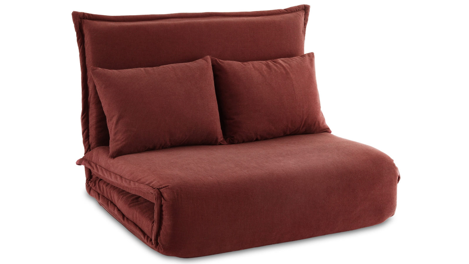 Artiss 2 Seater Foldable Floor Lounge Sofa Bed - Orange