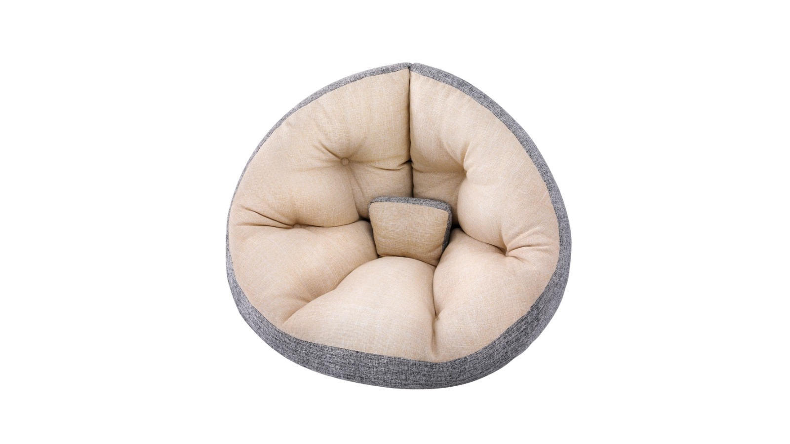 Artiss Foldable Floor Lounge Washable Sofa Bed - Beige