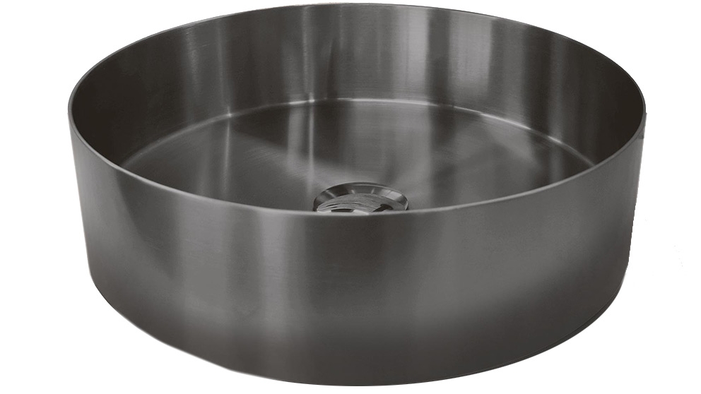 Studio Bagno Meteor Bench Basin - Brushed Gunmetal