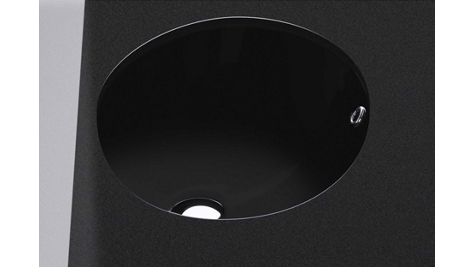 Studio Bagno Sotto Oval Under-Counter Basin - Gloss Black