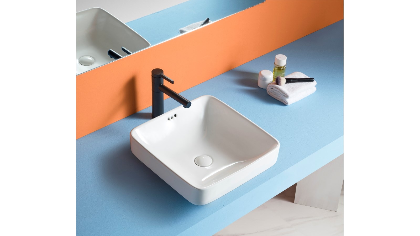 Sanceramica Zara Semi-inset Basin - Gloss White