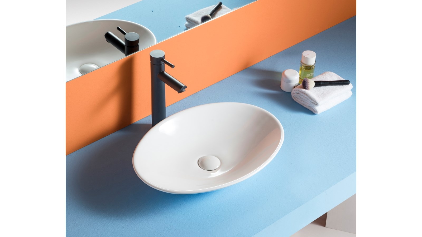 Sanceramica Acuto Vessel Basin - Gloss White