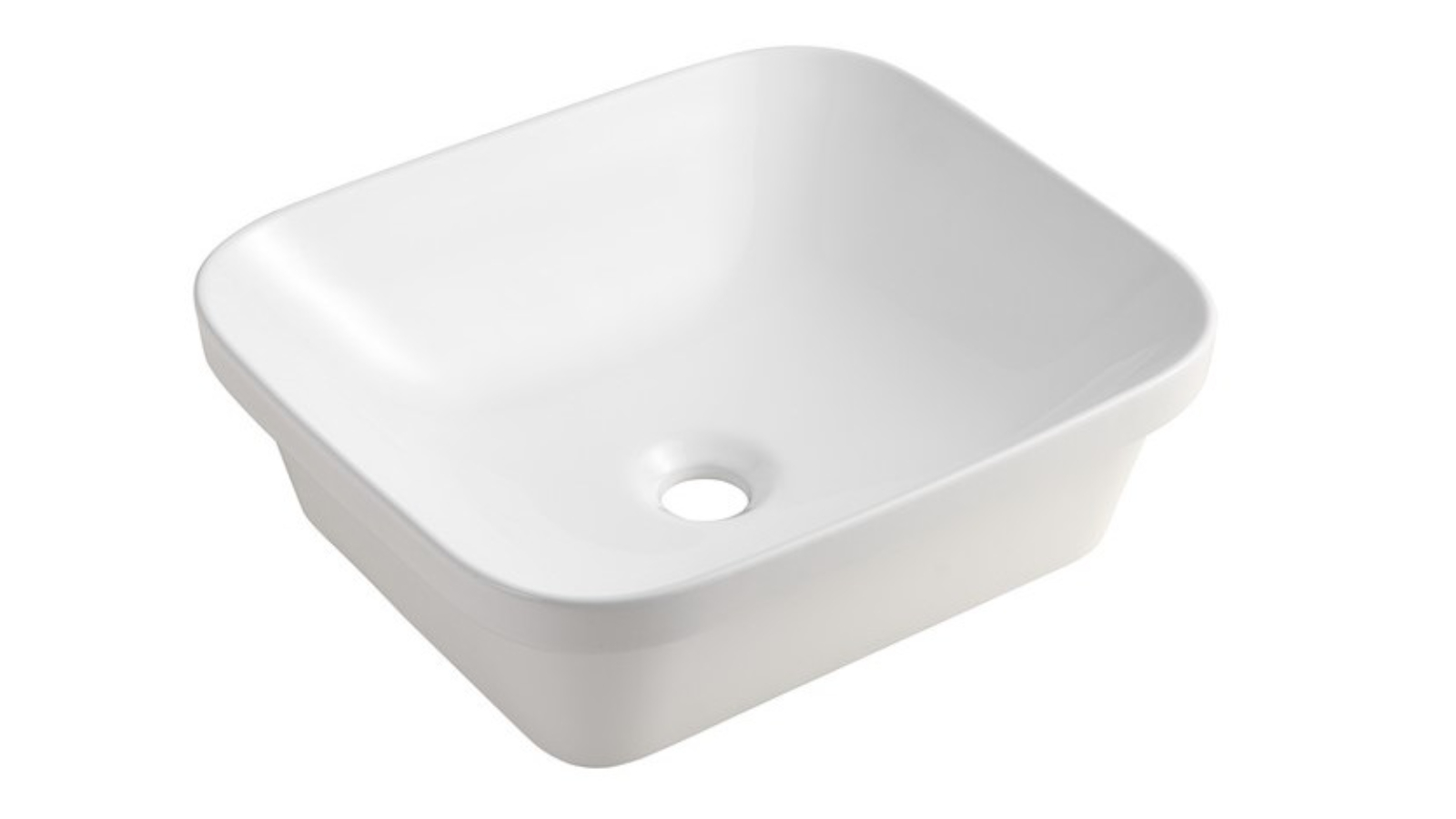 Sanceramica Cygnus 440mm Semi Inset Basin – Matte White