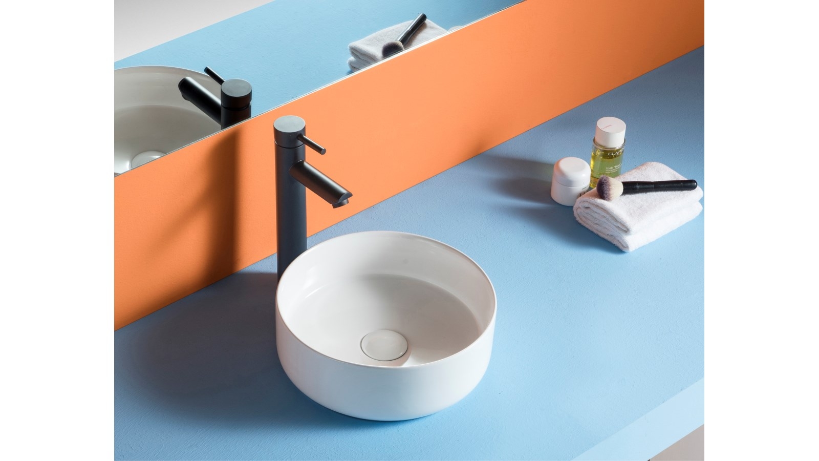 Sanceramica Glamour Mini Round Vessel Basin - Gloss White