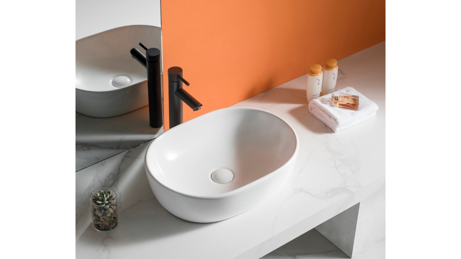 Sanceramica Opal Vessel Basin - Gloss White