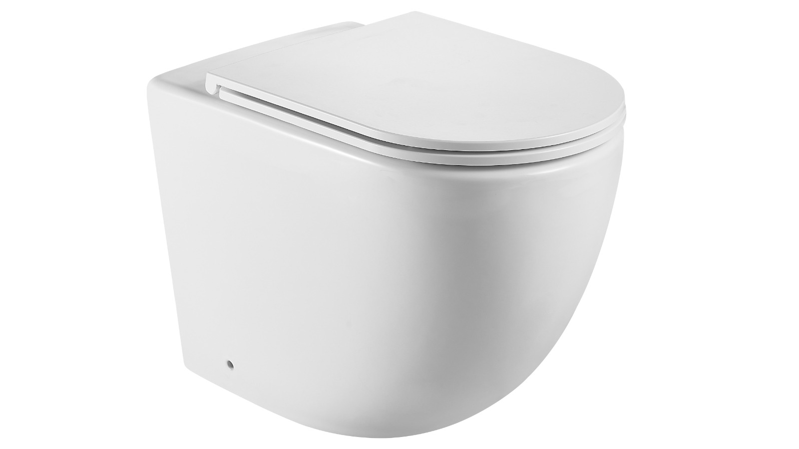 Sanceramica Curve Plus UQF Gloss White Wall-Faced Toilet Pan Only