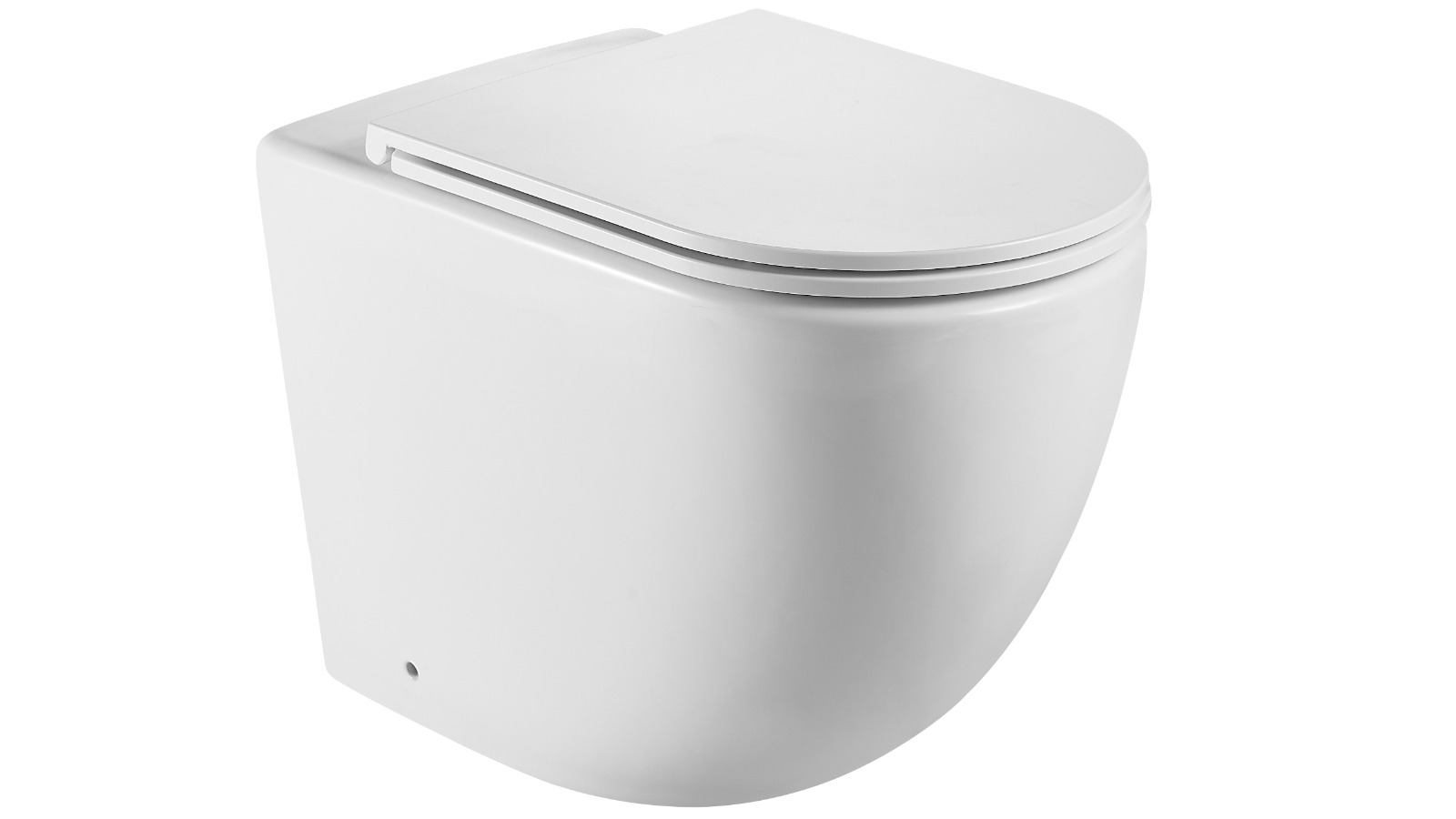 Sanceramica Curve Plus UQF Matte White Wall-Faced Toilet Pan Only