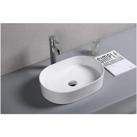 Sanceramica Sapphire 500mm Vessel Basin - Gloss White