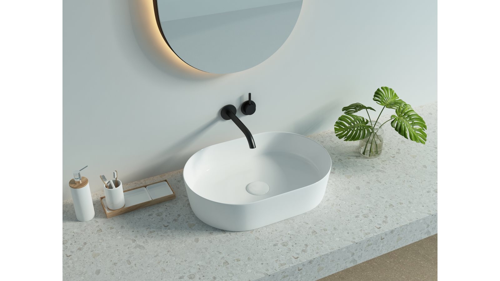 Sanceramica Sapphire 500mm Vessel Basin - Matte White