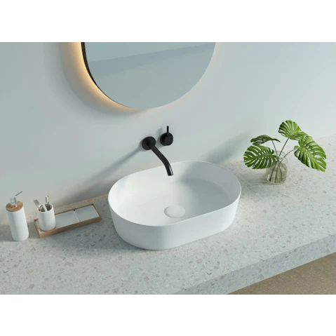 Sanceramica Sapphire 500mm Vessel Basin - Matte White