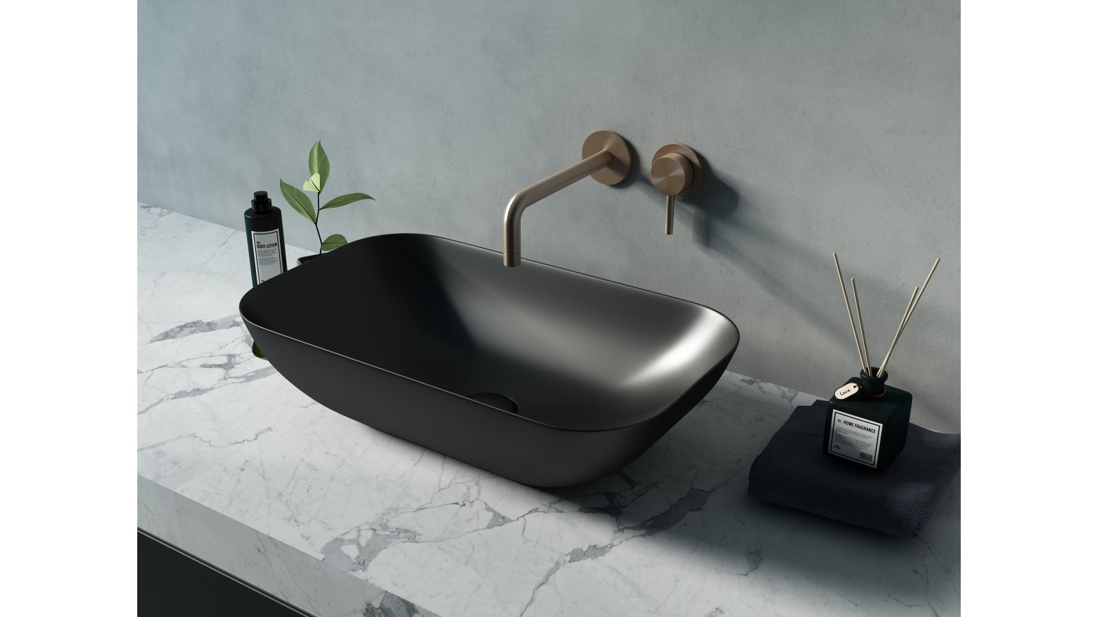 Sanceramica Vulcano 580mm Vessel Basin - Matte Black