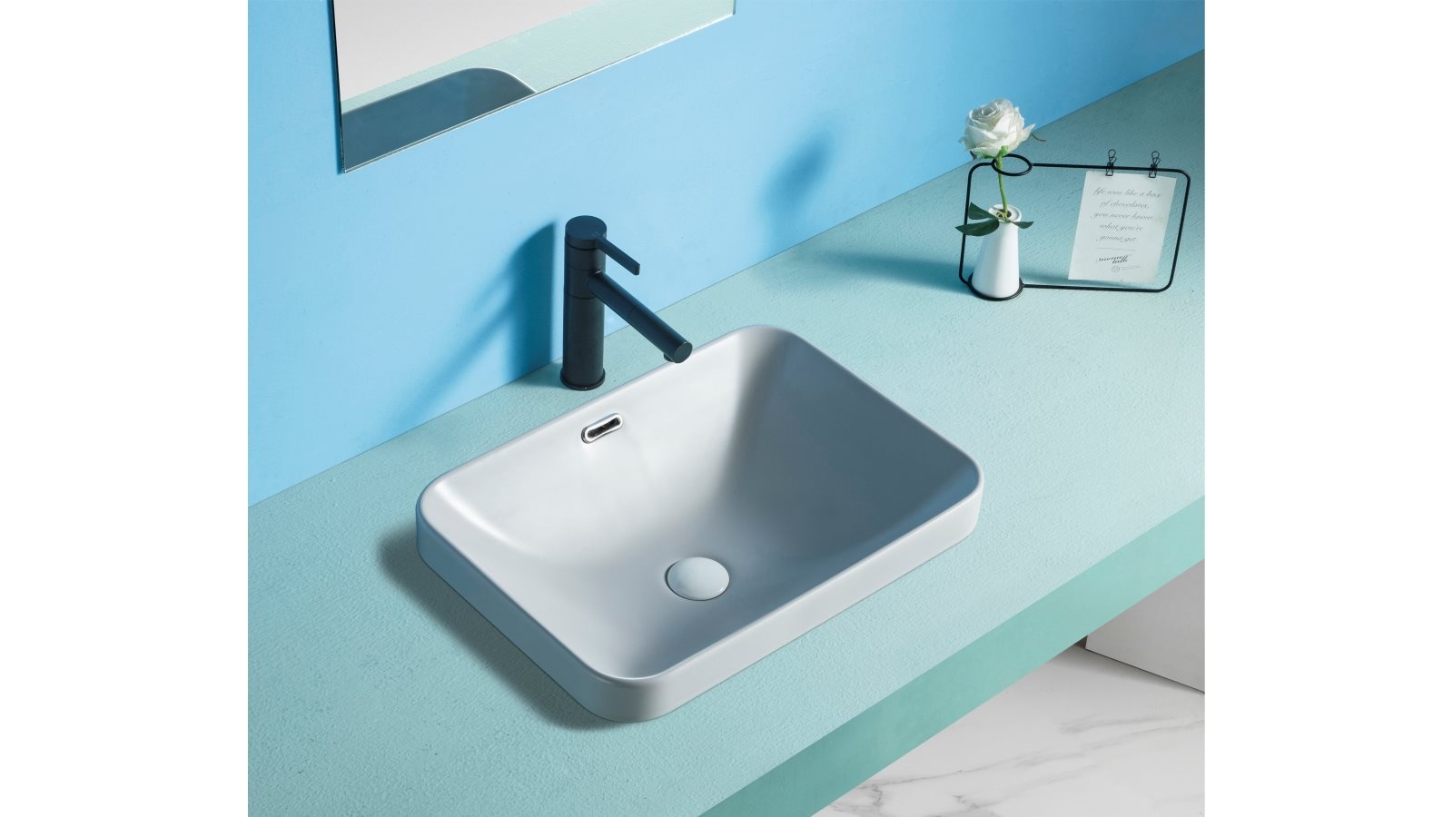 Sanceramica Atreo Semi-inset Basin - Light SIlver