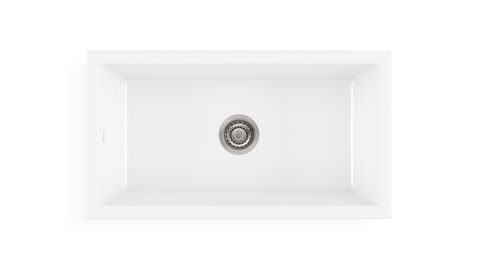 Oliveri Sicily Fireclay Farmhouse Counter Top or Undermount Sink - White