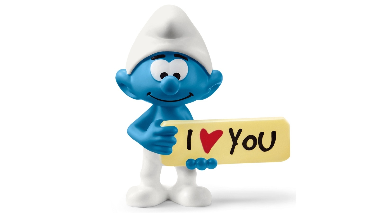 Schleich Smurf with Sign