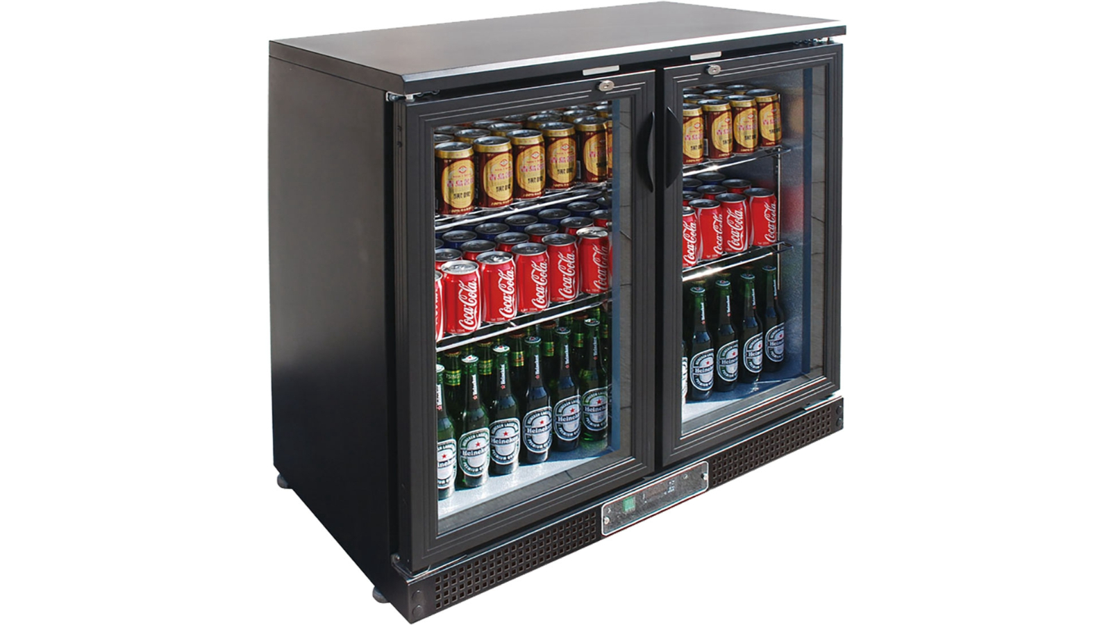 Thermaster Commercial Two Door Drink Cooler