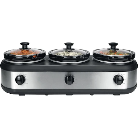 Healthy Choice 3-Pot 2.5Litre Slow Cooker