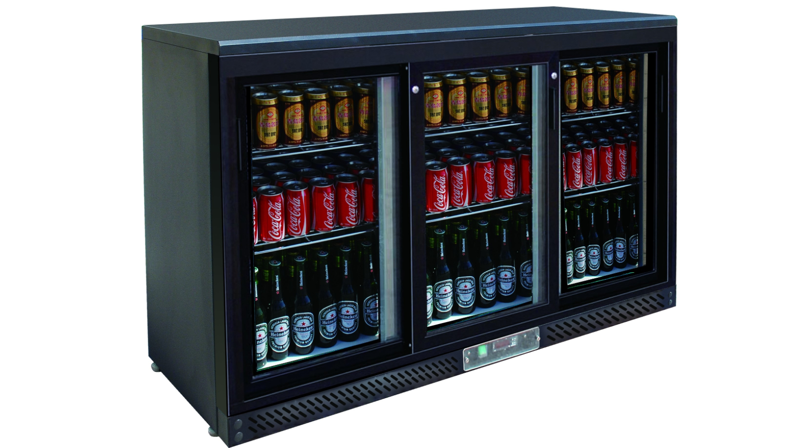 F.E.D Commercial 3-Sliding Door Bar Cooler