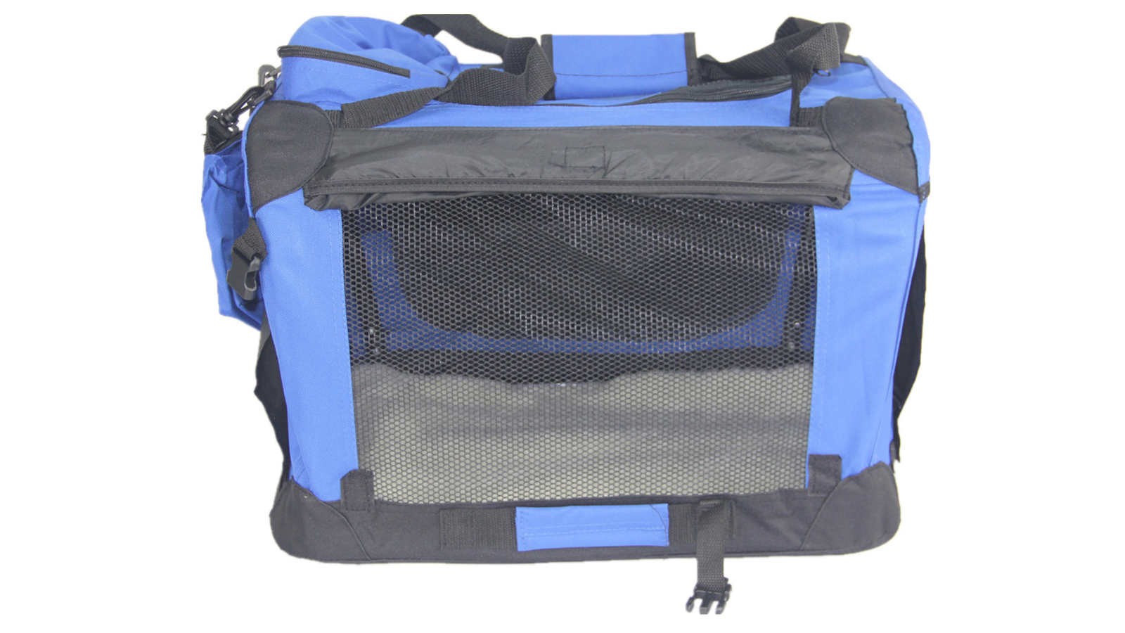 YES4PETS Medium Foldable Pet Soft Crate with Curtain - Blue