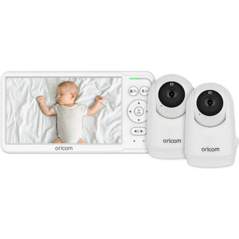 Oricom SC640 6inch Video Baby Monitor with LCD Display - Twin Camera Pack
