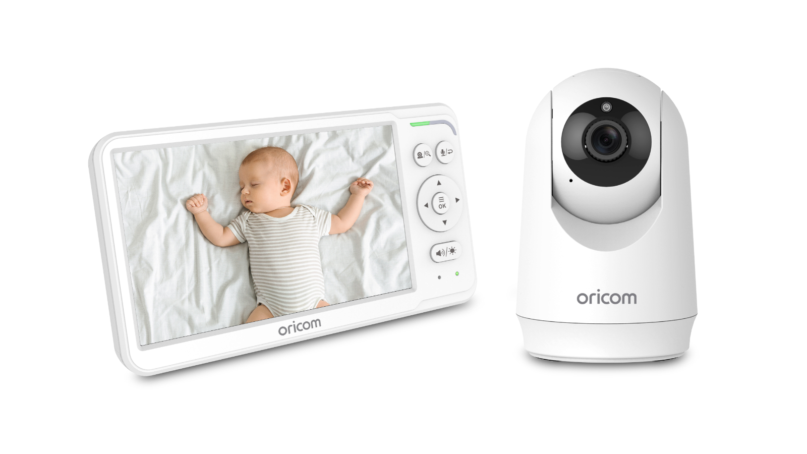 Oricom SC640 Video Baby Monitor with LCD Display and Motorised Pan Tilt Zoom - 6inch 