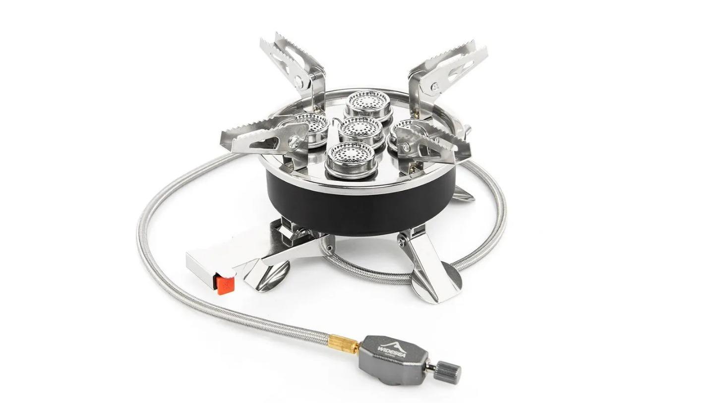 NNEOBA High-Power Camping Gas Stove Portable Split Furnace - Black