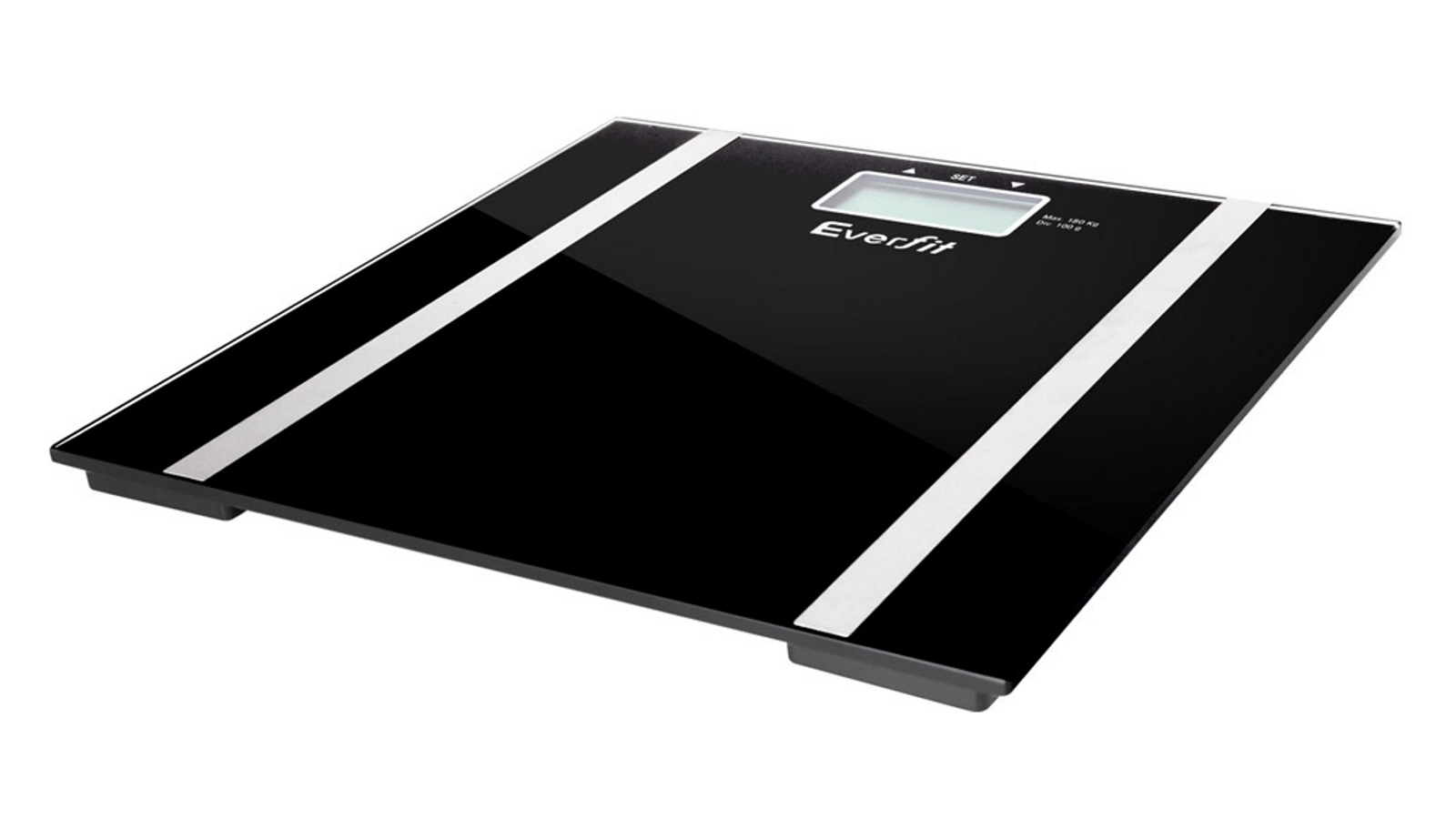 Everfit Digital Body Fat Weighing Scale Black Harvey Norman