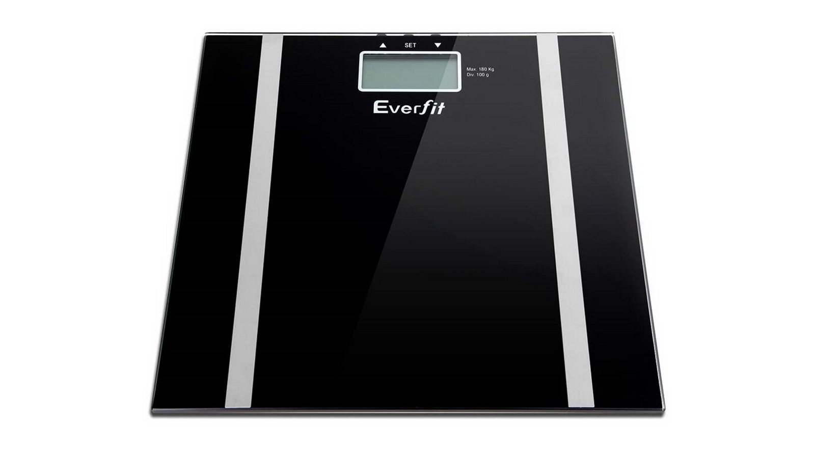 Everfit Digital Body Fat Weighing Scale Black Harvey Norman