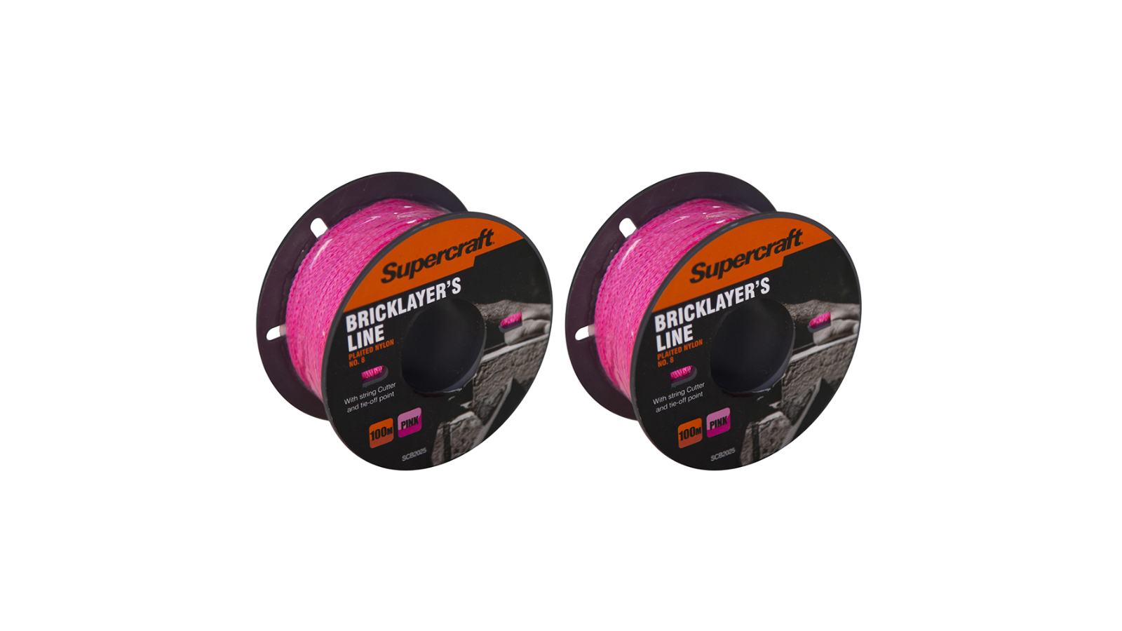 Supercraft Pack of 2 Brickline No.8 - Pink