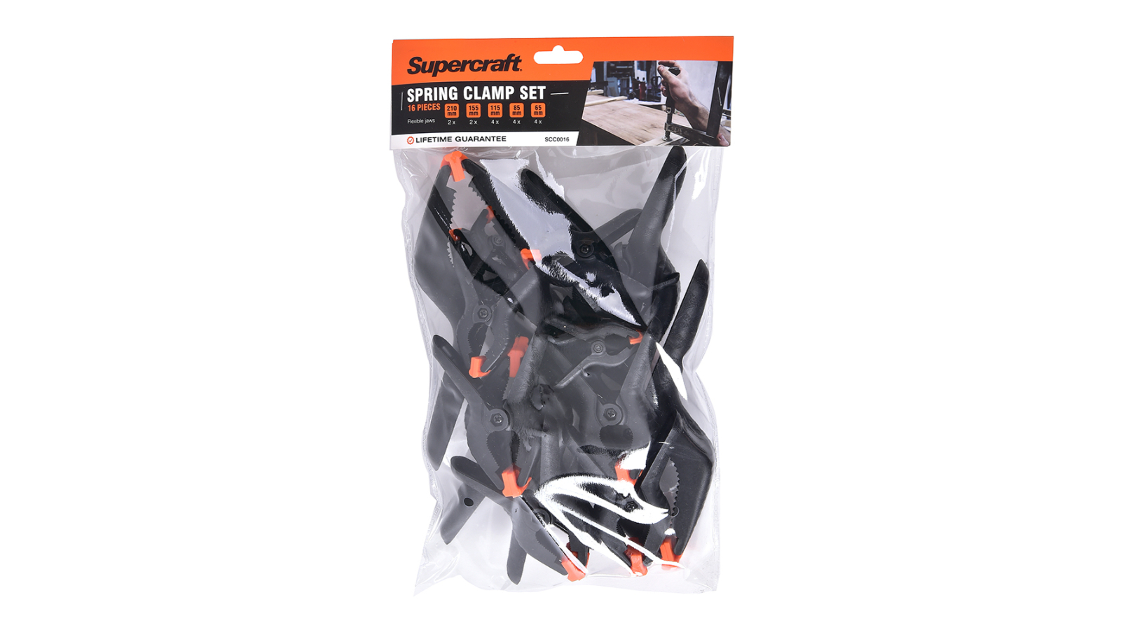 Supercraft 16 Piece Spring Clamp Set