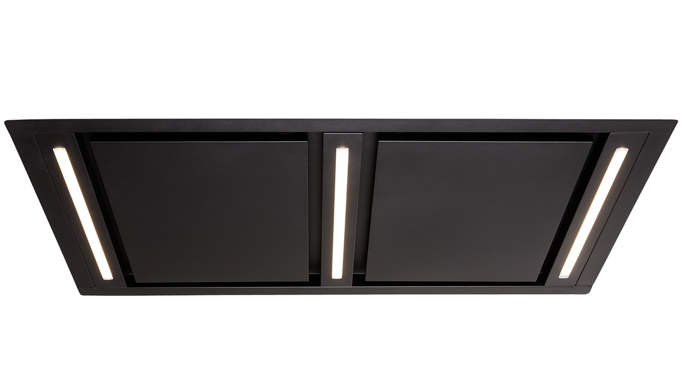 Schweigen 120cm Silent Ceiling Cassette Rangehood with Silent Inline Motor - Black