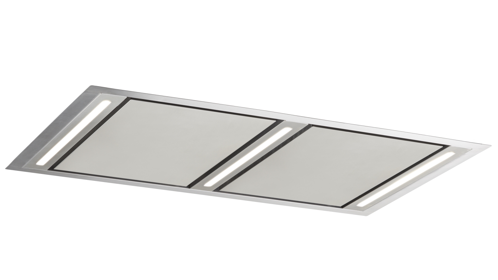 Schweigen 120cm Silent Ceiling Cassette Rangehood with Silent Inline Motor - Silver