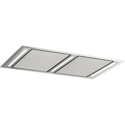 Schweigen 120cm Silent Ceiling Cassette Rangehood with Silent Inline Motor - Silver