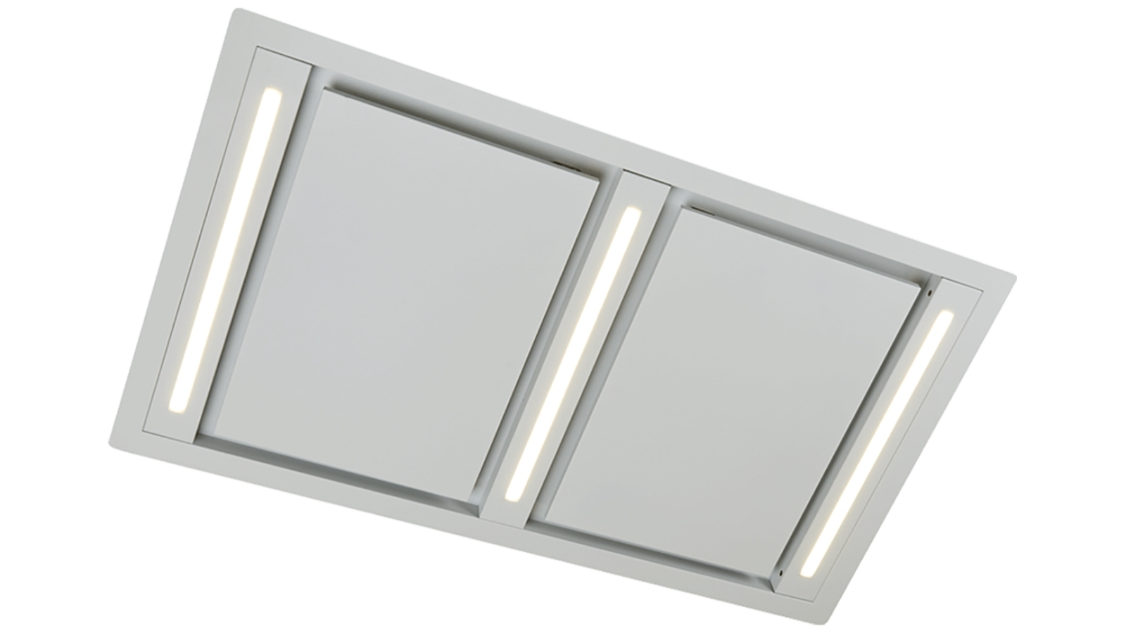 Schweigen 120cm Silent Ceiling Cassette Rangehood with Silent Inline Motor - Matte White