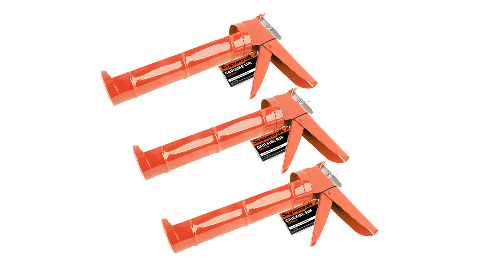 Supercraft 3 Piece Cartridge Caulking Gun Ratchet Set