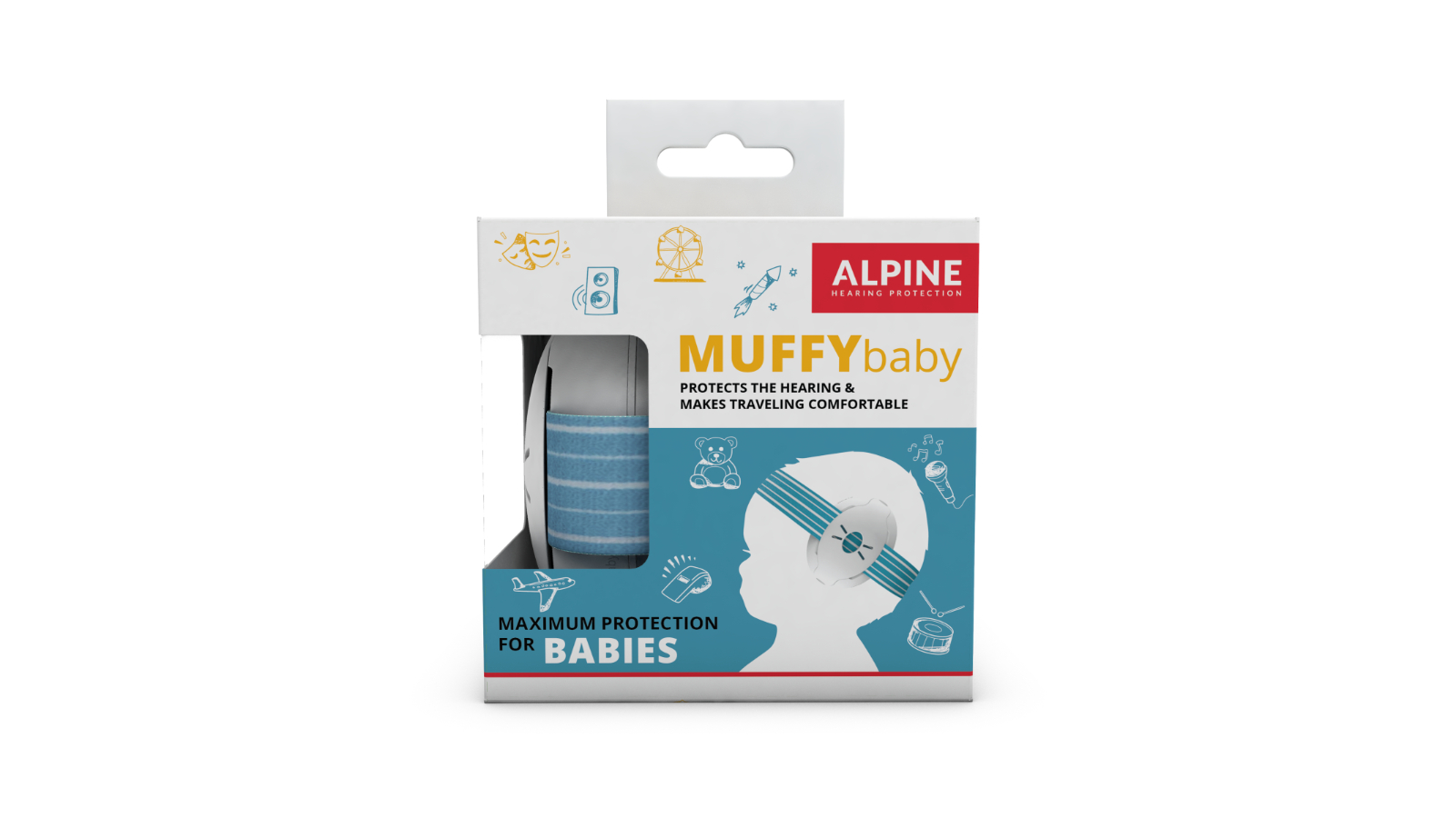 Alpine Muffy Baby Ear Muff - Blue