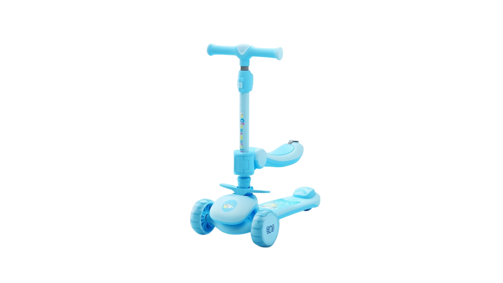 TopOne Sports Children Adjustable Big Ear Dog Scooter - Blue