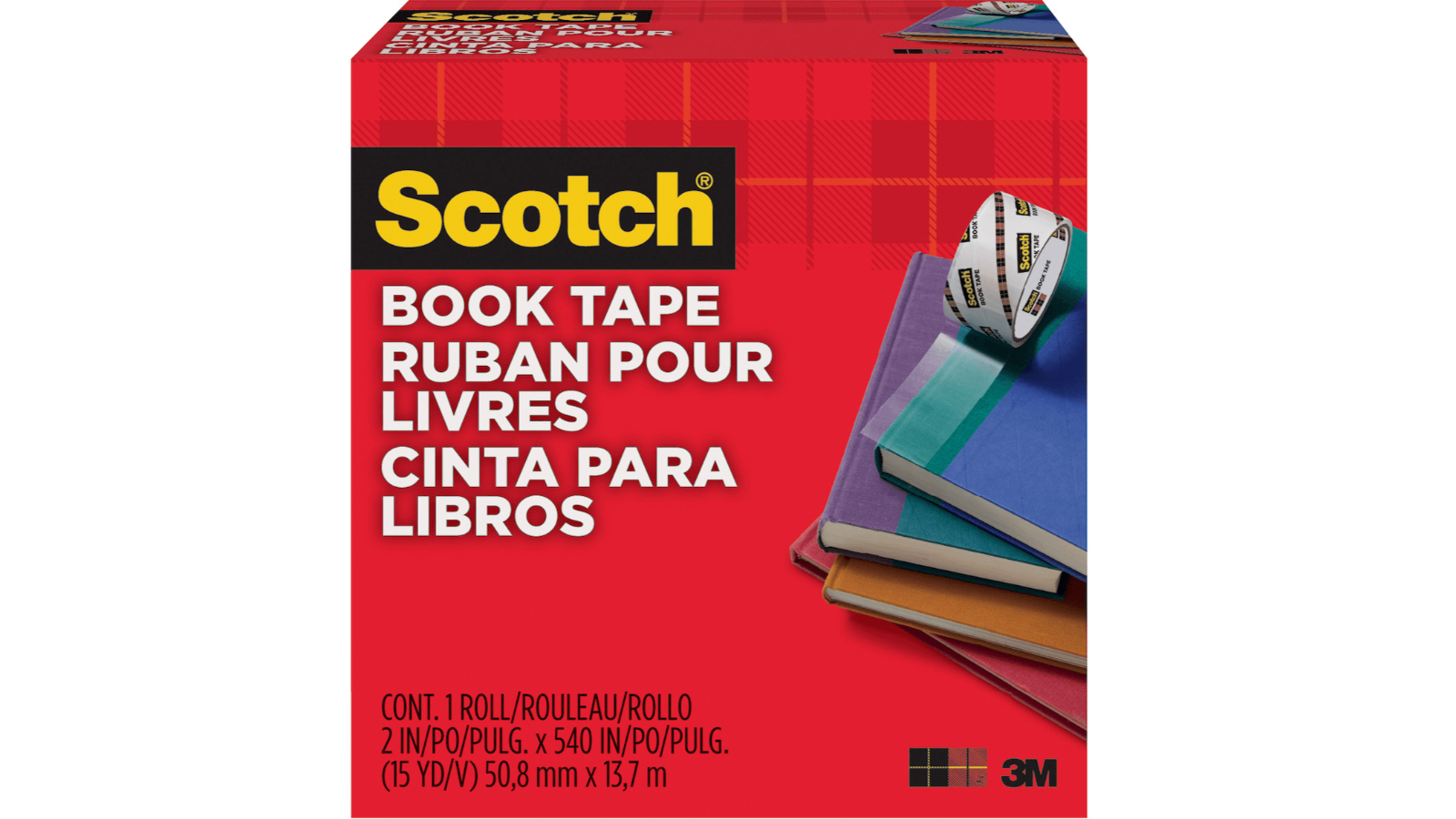 Scotch 845 Book Protection Tape - 5cm x 13.7metre