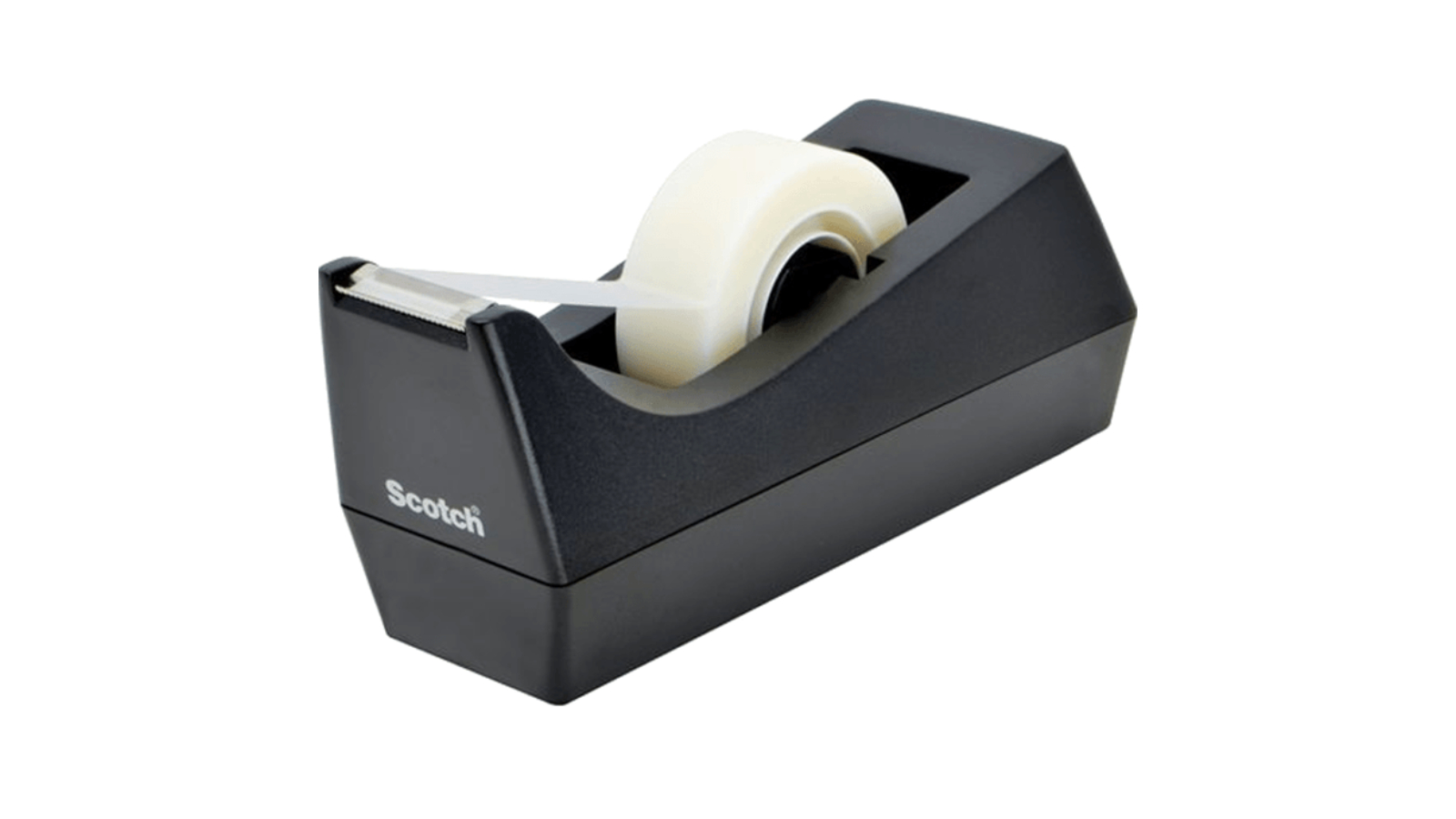 Scotch C38 100 Percent Recycled Desktop Sticky Tape Dispenser - Black