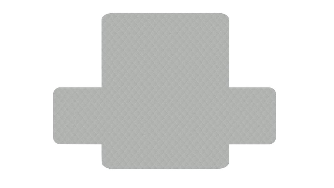 Artiss Grey 3-Seater Quilted Sofa Couch Cover