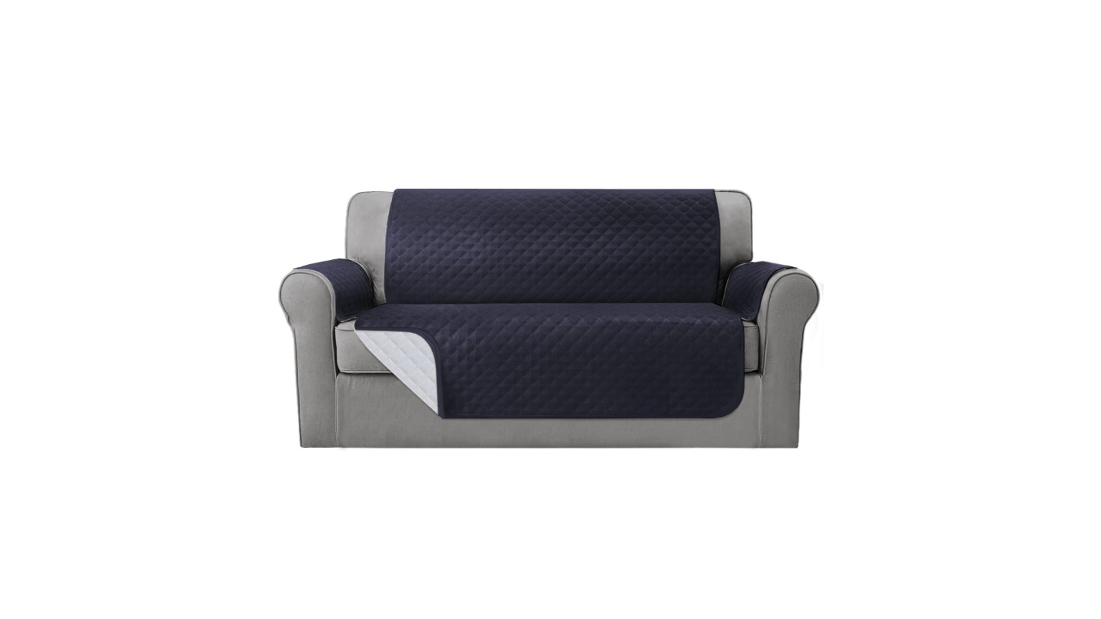 Artiss 3-Seater Sofa Couch Cover - Dark Grey