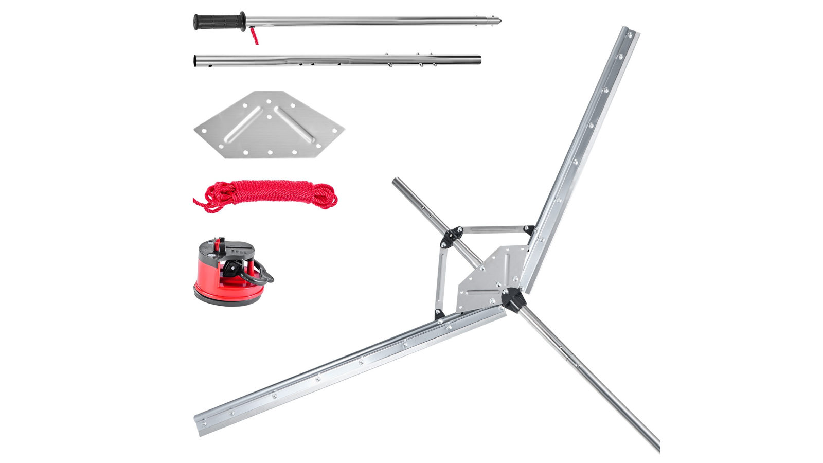 Vevor Lake Weed Cutter Pond Aquatic Plant Cutting Tool with 1.57m Max Cut Width
