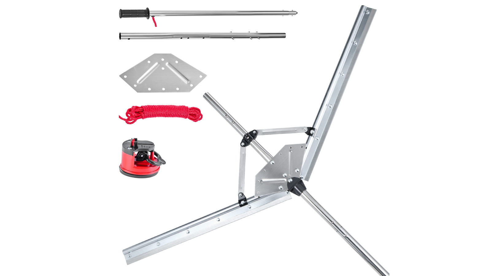 Vevor Lake Weed Cutter Pond Aquatic Plant Cutting Tool with 1.21m Max Cut Width