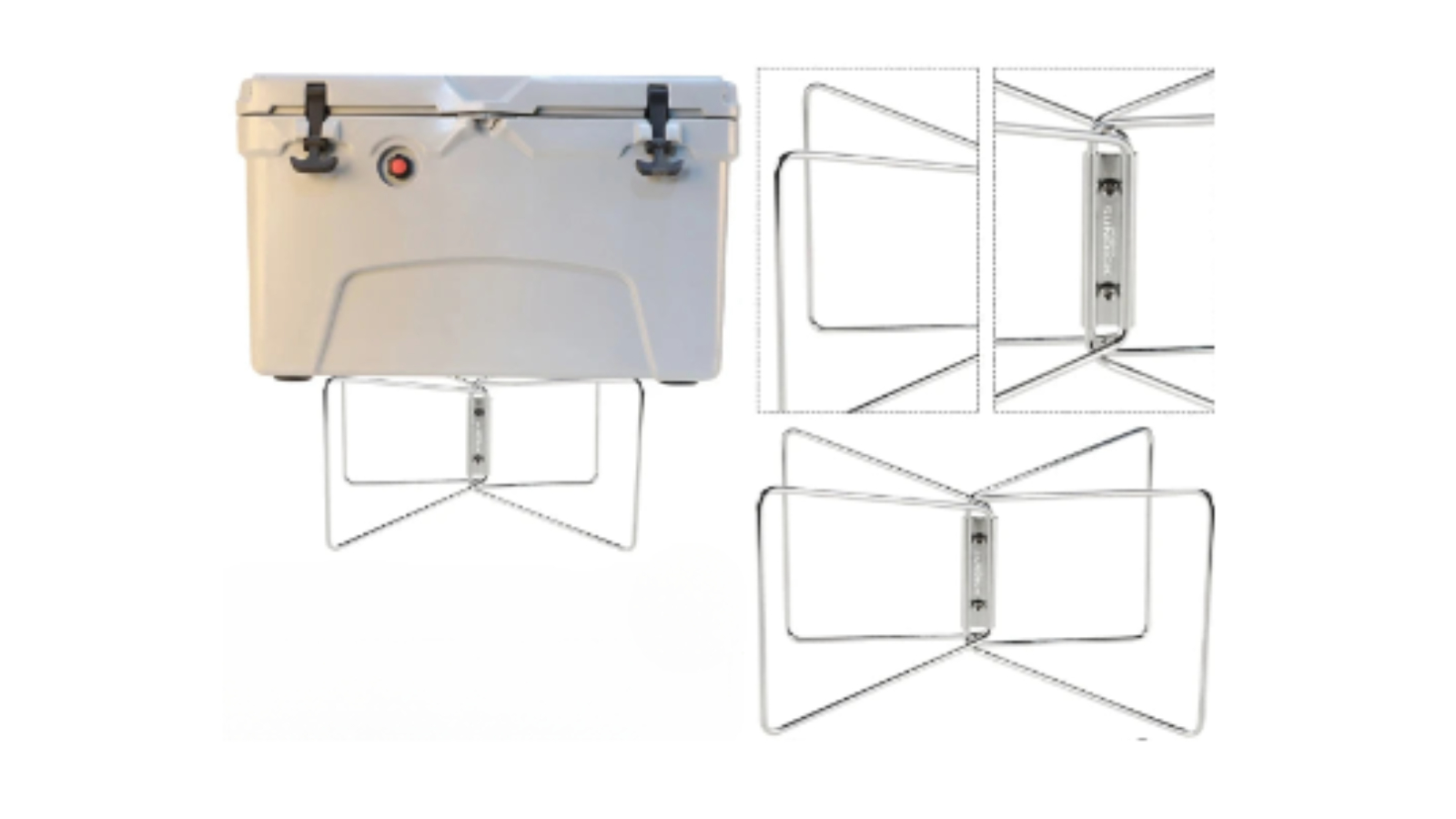 NNEOBA Portable Fridge with Ice Box Stand