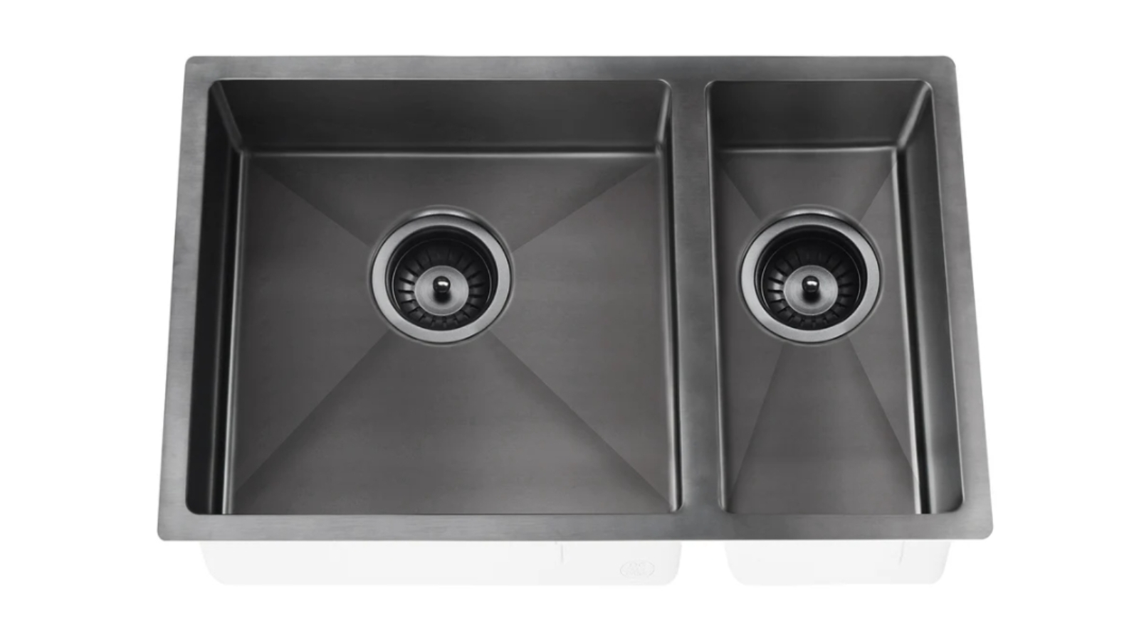 Meir Lavello 1 and 1/2 Bowl 670x440mm Kitchen Sink - Gunmetal Black